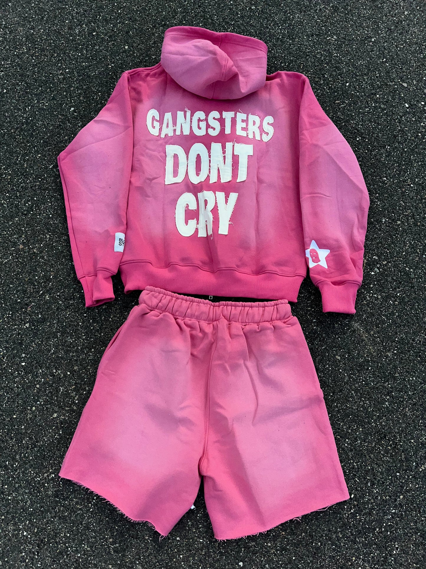 PINK “BLOCKSTAR” SHORT SET