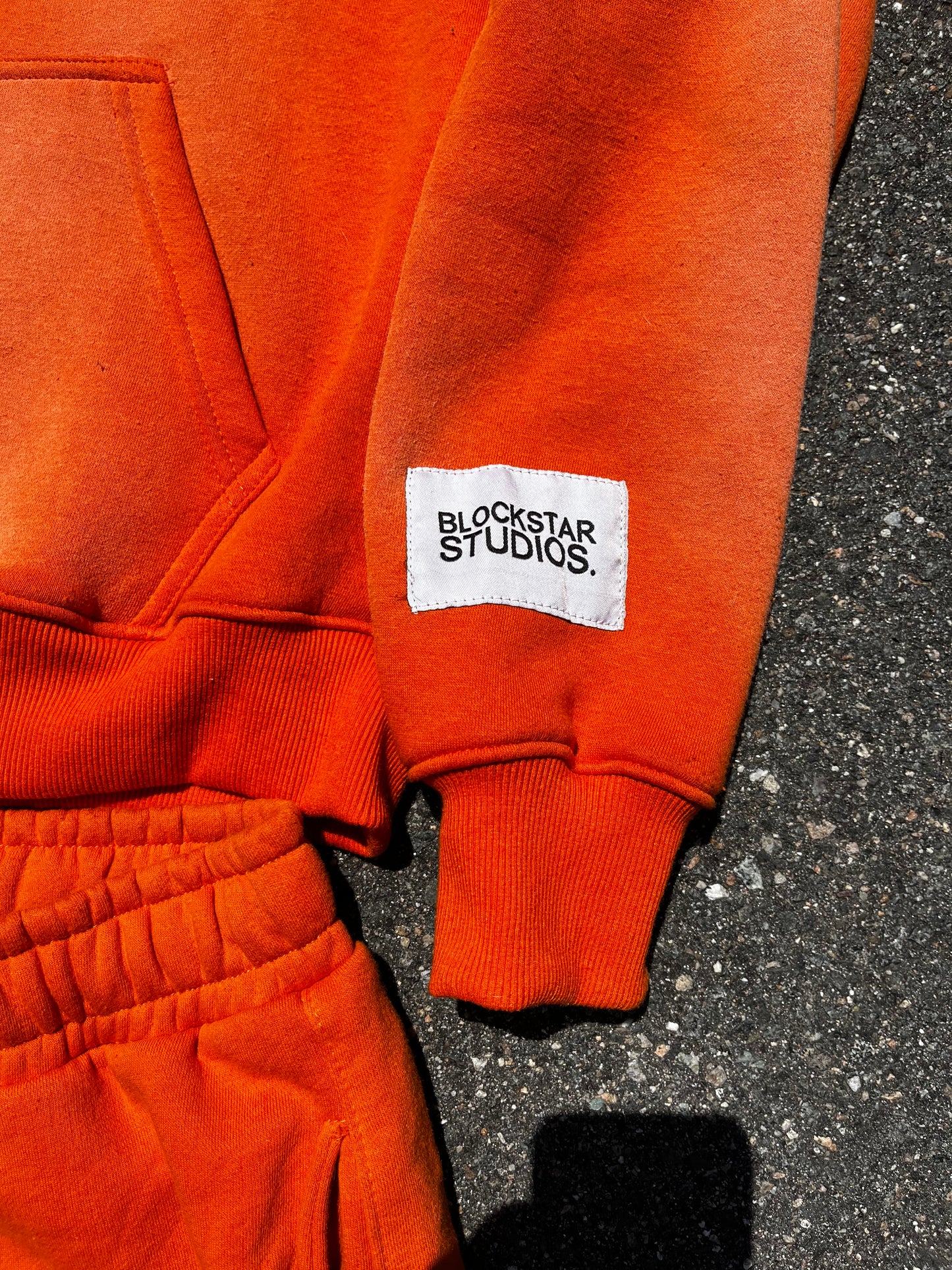 ORANGE “BLOCKSTAR” SHORT SET
