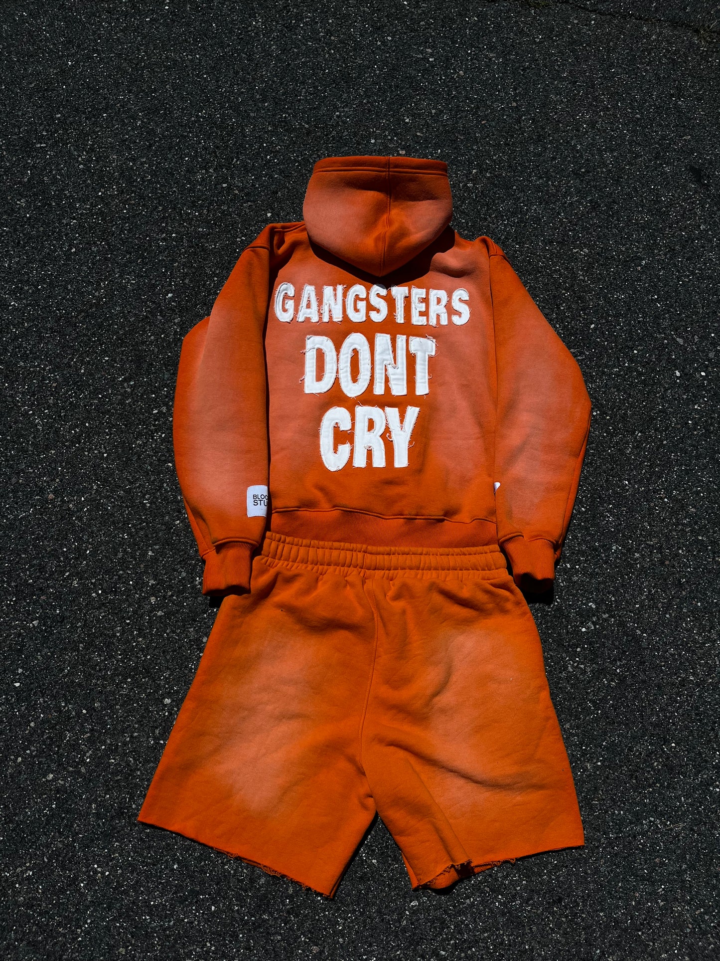 ORANGE “BLOCKSTAR” SHORT SET