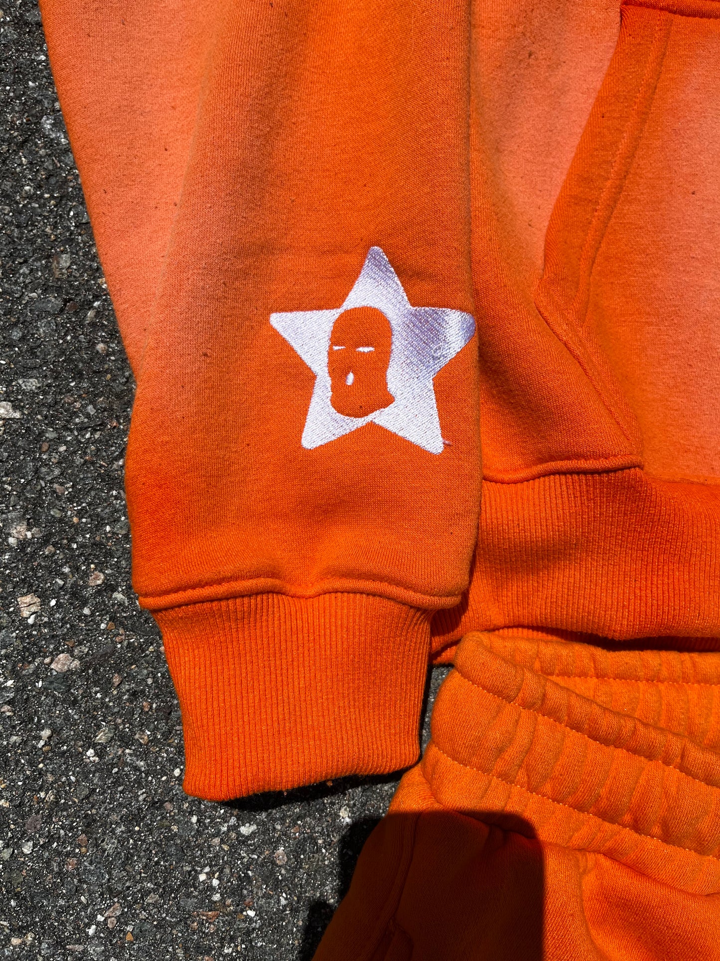 ORANGE “BLOCKSTAR” SHORT SET