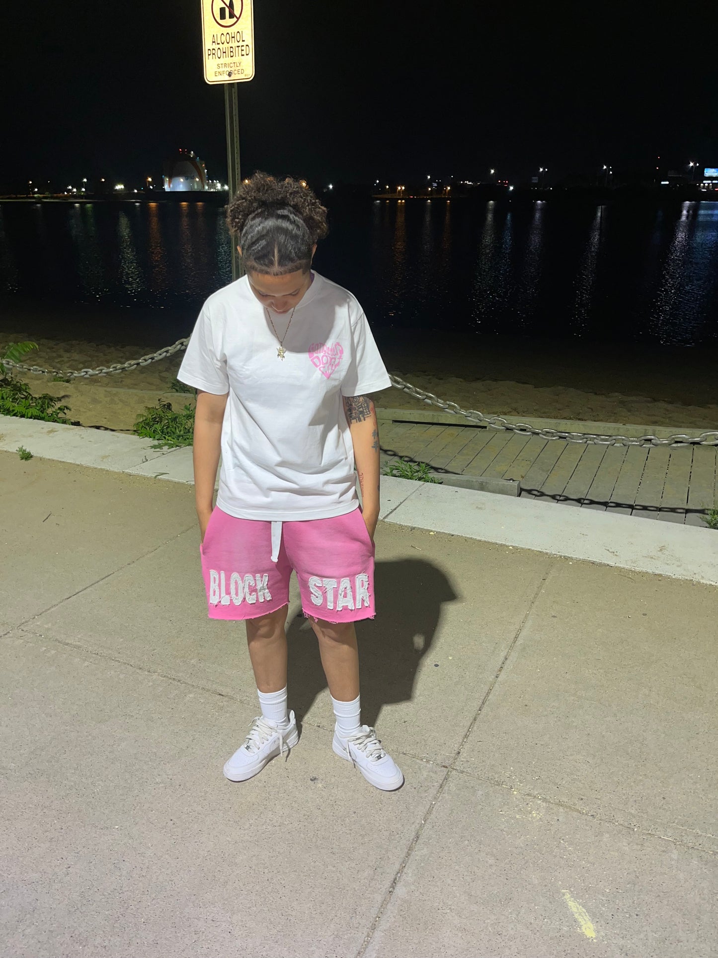 "PINK" Blockstar shorts